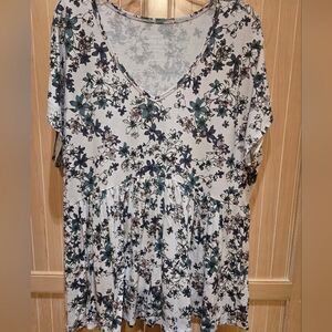 Torrid Babydoll Top 3X EUC